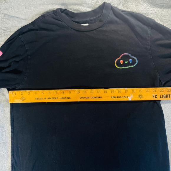 Y2K‎ Guess graphic long sleeve tee Friends With You black L - Picture 6 of 7